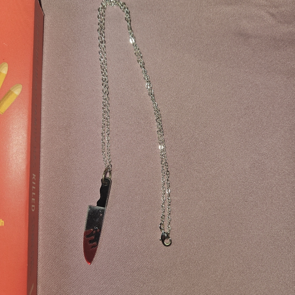 Everyone In My Family Book with Knife Necklace - Picture 3 of 4